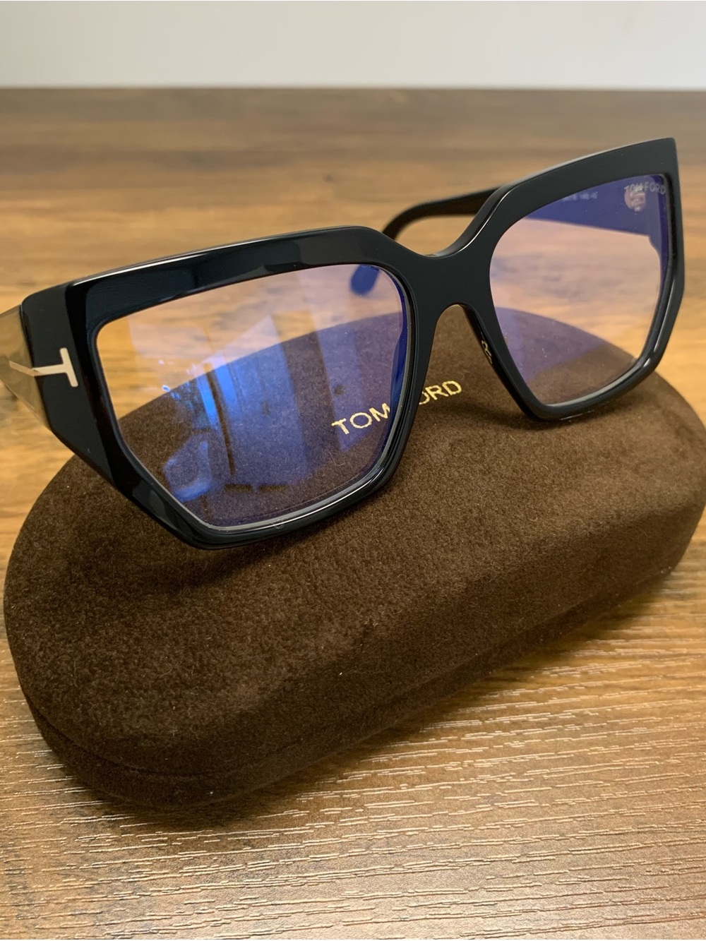 TOM FORD TF5951-B Col 001. Black
54mm Ladies Cateye Eyeglasses - Picture 2 of 9
